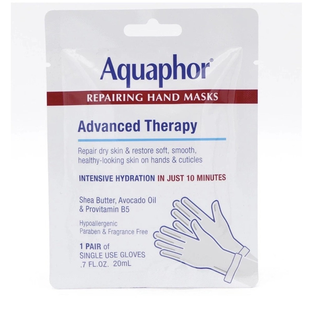 Aquaphor Advanced Therapy Repairing Hand Masks 1 Pair Restore & Repair Skin